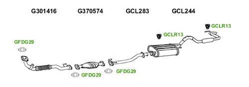 Система выпуска ОГ GT Exhaust 1263