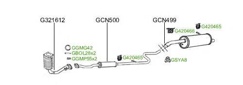 Система выпуска ОГ GT Exhaust 128