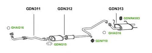 Система выпуска ОГ GT Exhaust 1350