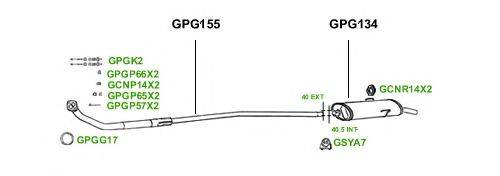 Система выпуска ОГ GT Exhaust 1495