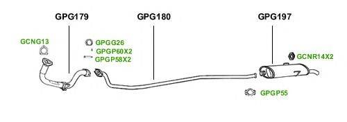 Система выпуска ОГ GT Exhaust 1497