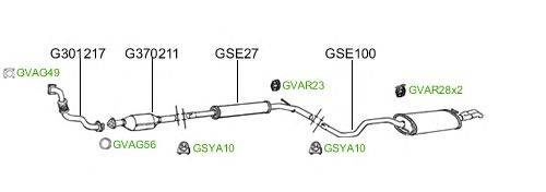 Система выпуска ОГ GT Exhaust 2101