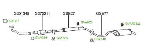 Система выпуска ОГ GT Exhaust 2135