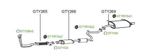 Система выпуска ОГ GT Exhaust 2249