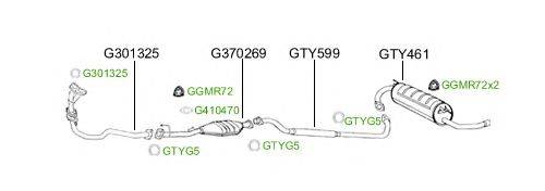 Система выпуска ОГ GT Exhaust 2303