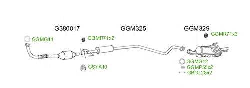 Система выпуска ОГ GT Exhaust 2463