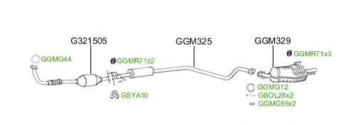 Система выпуска ОГ GT Exhaust 2464