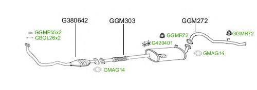 Система выпуска ОГ GT Exhaust 2599