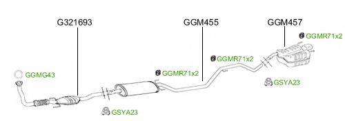 Система выпуска ОГ GT Exhaust 2685