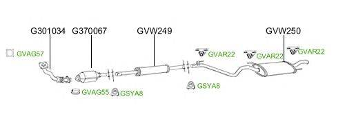 Система выпуска ОГ GT Exhaust 2749