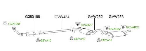 Система выпуска ОГ GT Exhaust 2752