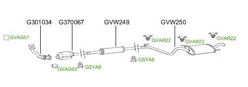 Система выпуска ОГ GT Exhaust 2758