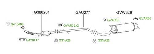 Система выпуска ОГ GT Exhaust 2789