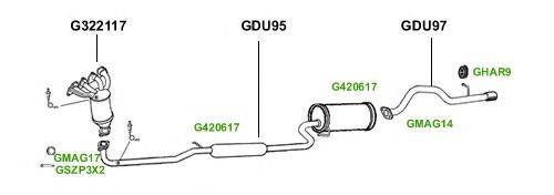 Система выпуска ОГ GT Exhaust 3023