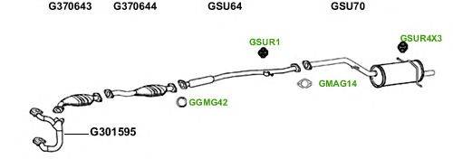 Система выпуска ОГ GT Exhaust 3729