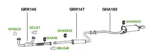 Система выпуска ОГ GT Exhaust 3799
