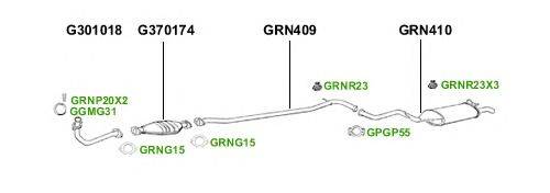 Система выпуска ОГ GT Exhaust 3874