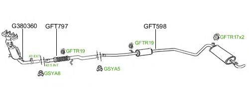 Система выпуска ОГ GT Exhaust 425