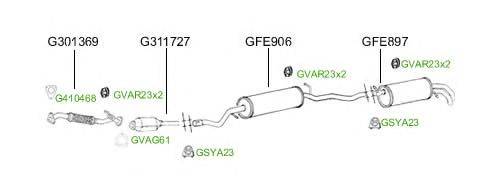 Система выпуска ОГ GT Exhaust 4868