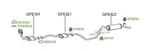 Система выпуска ОГ GT Exhaust 553