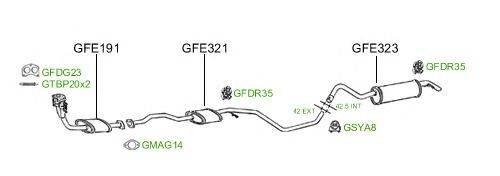 Система выпуска ОГ GT Exhaust 556