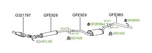 Система выпуска ОГ GT Exhaust 673
