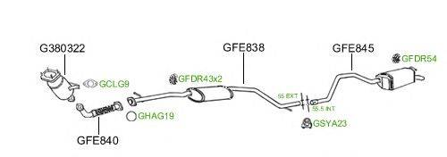 Система выпуска ОГ GT Exhaust 741