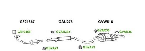 Система выпуска ОГ GT Exhaust 7494