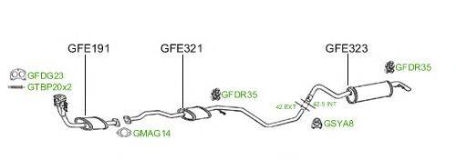 Система выпуска ОГ GT Exhaust 761