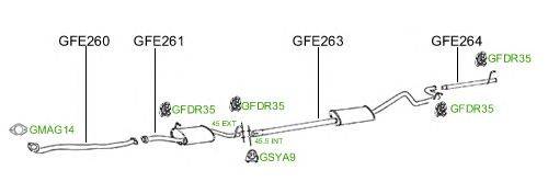 Система выпуска ОГ GT Exhaust 795