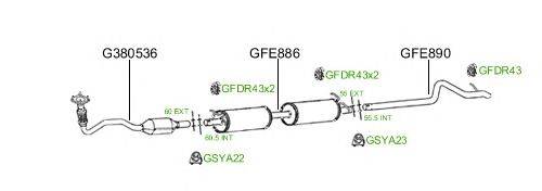 Система выпуска ОГ GT Exhaust 805