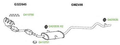 Система выпуска ОГ GT Exhaust 8586
