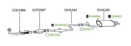 Система выпуска ОГ GT Exhaust 966