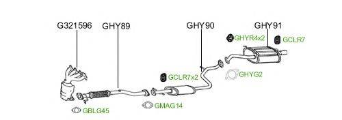 Система выпуска ОГ GT Exhaust 969