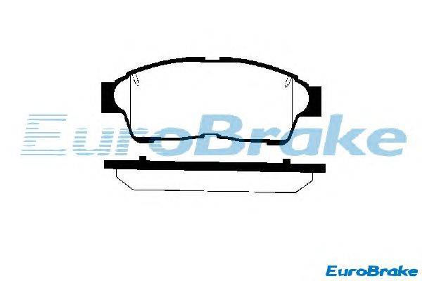 Комплект тормозных колодок, дисковый тормоз EUROBRAKE 5501224528
