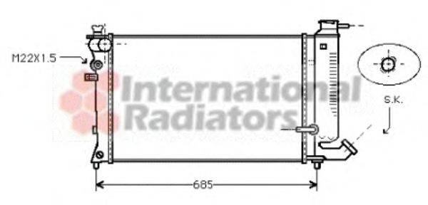 Радиатор, охлаждение двигателя CITROEN/PEUGEOT 133006