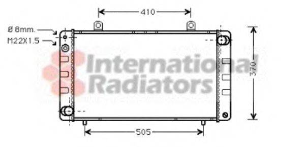 Радиатор, охлаждение двигателя INTERNATIONAL 810964