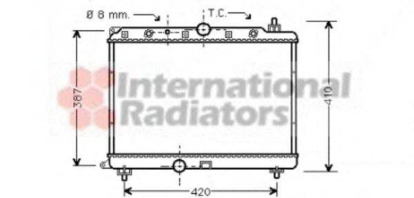 Радиатор, охлаждение двигателя FRIGAIR 1012016