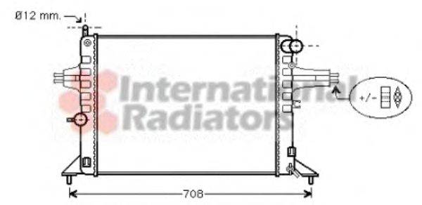 Радиатор, охлаждение двигателя GERI 13912