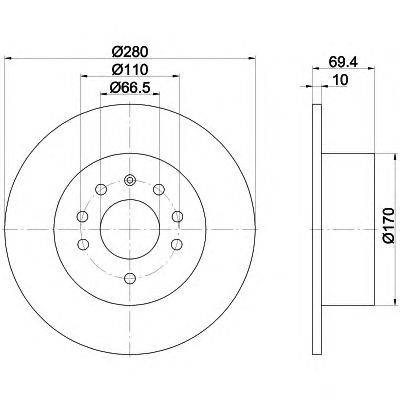 Тормозной диск TEXTAR 92068800