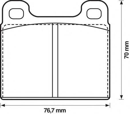 Комплект тормозных колодок, дисковый тормоз HP (ZEBRA) HP2159