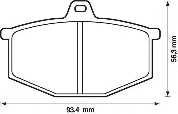 Комплект тормозных колодок, дисковый тормоз SPIDAN 30110