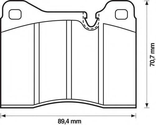 Комплект тормозных колодок, дисковый тормоз LUCAS GDB261