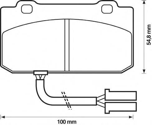 Комплект тормозных колодок, дисковый тормоз METZGER 180632