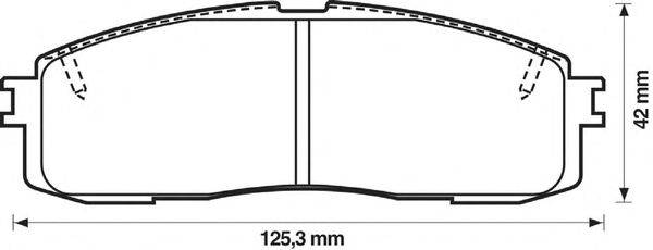 Комплект тормозных колодок, дисковый тормоз ROADHOUSE 21991