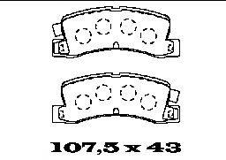 Комплект тормозных колодок, дисковый тормоз FTE 21833