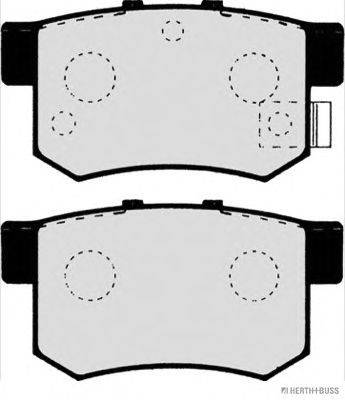 Комплект тормозных колодок, дисковый тормоз HERTH+BUSS JAKOPARTS J3614008