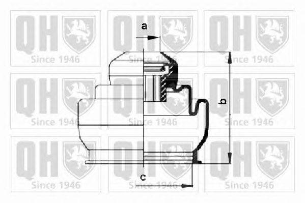 Комплект пылника, приводной вал QUINTON HAZELL QJB176