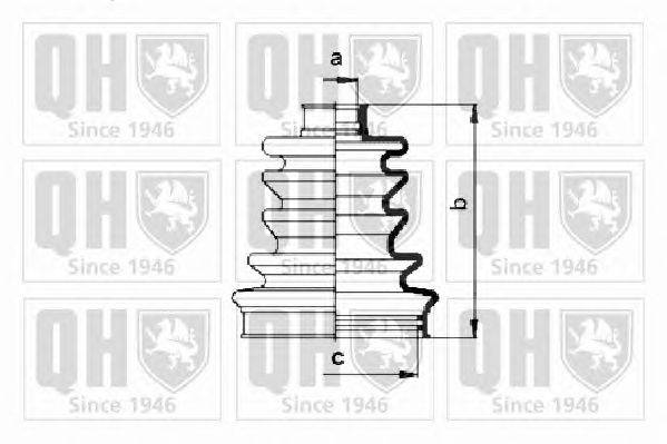 Комплект пылника, приводной вал QUINTON HAZELL QJB683