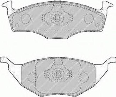 Комплект тормозных колодок, дисковый тормоз FERODO FDB1517